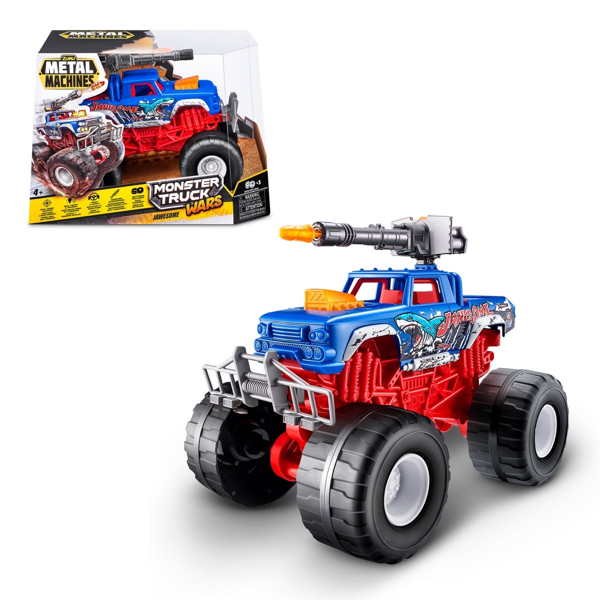 Camioneta Monster Wheel Metal Machines Zuru - Jawesome